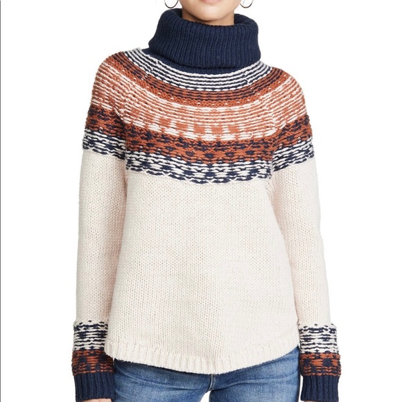 Madewell Sweaters - Madewell Brookdale Fair Isle Turtleneck Sweater